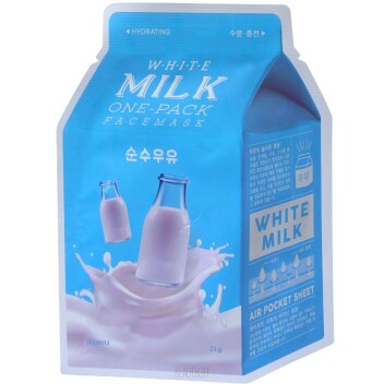 [A’PIEU] Маска для лица тканевая White Milk One-Pack, 21 мл