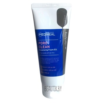 [MEDIHEAL] Пенка для умывания с экстрактом древесного угля PORE — CLEAN CLEANSING FOAM EX., 170 мл
