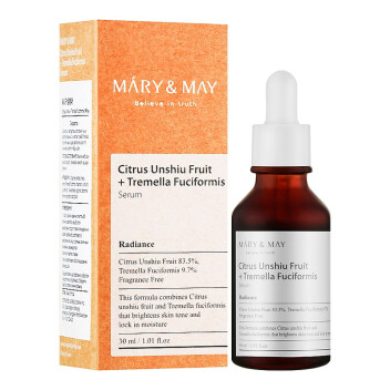[MARY & MAY] Увлажняющая сыворотка от пигментации Citrus Unshiu Fruit Tremella Fuciformis Serum, 30 мл