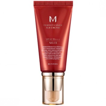 [MISSHA] ББ Крем 13 тон яркий беж — Bright Beige Perfect Cover BB Cream, 50 мл