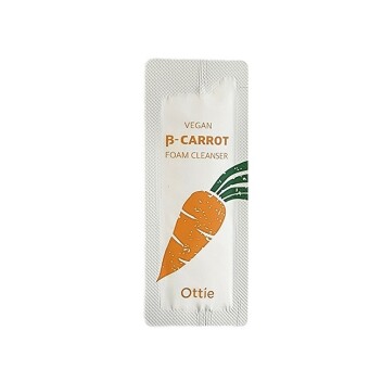 [OTTIE] Мягкая очищающая пенка на основе органической моркови (ПРОБНИК) Vegan Beta-Carrot Foam Cleanser, 1 мл