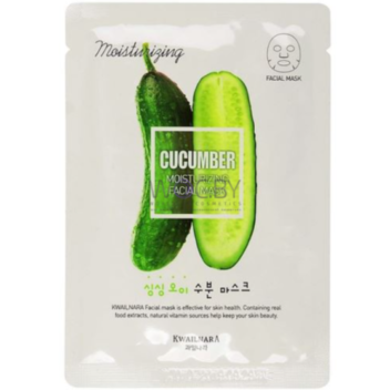 [WELCOS] Тканевая маска для лица увлажняющая Kwailnara Cucumber Moisturizing Facial Mask, 20 мл