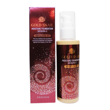 [ENOUGH] Основа тональная с муцином улитки 13 тон Gold Snail Foundation #13 SPF30, PA++, 100 мл