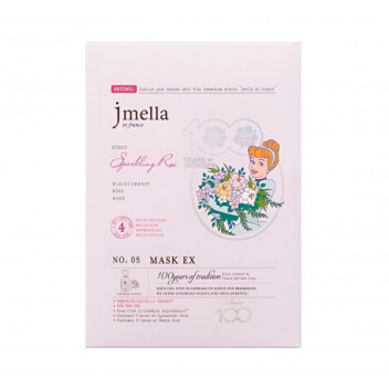 [JMSOLUTION] Тканевая маска увлажняющая парфюмированная JMELLA IN FRANCE SPARKLING ROSE MASK DISNEY, 30 мл
