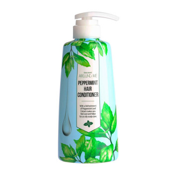 [WELCOS] Кондиционер для волос с экстрактом перечной мяты Around Me Peppermint Hair Conditioner, 500 мл
