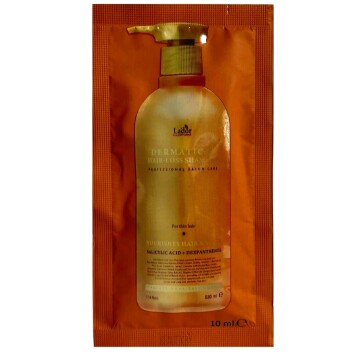 [LA’DOR] Укрепляющий шампунь для тонких волос (пробник) DERMATICAL HAIR-LOSS SHAMPOO, 10 мл