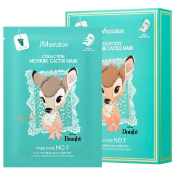 [JMSOLUTION] Тканевая маска с экстрактом кактуса Disney Moisture Cactus Mask, 30 мл