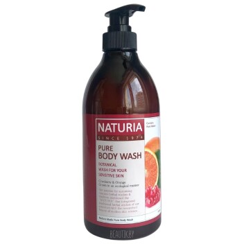 [NATURIA] Гель для душа КЛЮКВА/АПЕЛЬСИН Pure Body Wash (Cranberry & Orange), 750 мл
