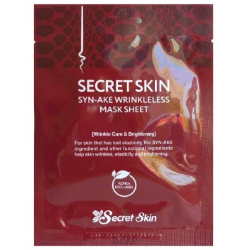 [SECRET SKIN] Маска для лица тканевая со змеиным ядом SYN-AKE WRINKLELESS MASK SHEET, 20 мл