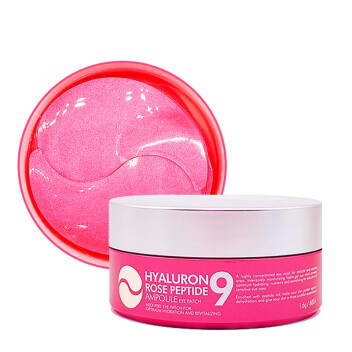 [MEDI-PEEL] Гидрогелевые патчи с экстрактом розы Hyaluron Rose Peptide 9 Ampoule Eye Patch 60 шт