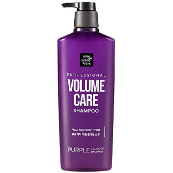 [MISE EN SCENE] Шампунь для придания объема волосам Professional Volume care purple collagen shampoo, 680 мл