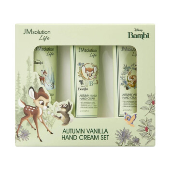 [JMSOLUTION] Подарочный набор кремов для рук LIFE DISNEY AUTUMN VANILLA HAND CREAM SET, 3 шт * 50 мл