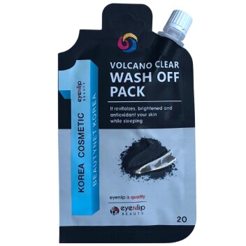 [EYENLIP] Маска для лица очищающая с вулканическим пеплом Volcano Clear Wash Off Pack, 20 гр