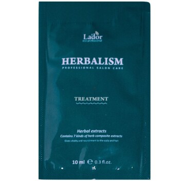 [LA’DOR] Питательная маска для волос (пробник) HERBALISM TREATMENT POUCH, 10 мл
