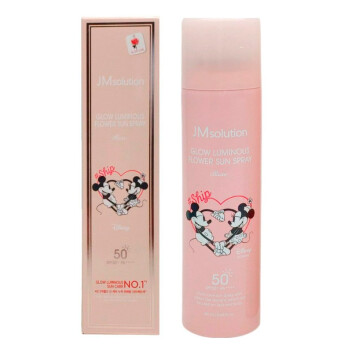[JMSOLUTION] Омолаживающий солнцезащитный спрей с розой Glow Luminous Flower Sun Spray Ship SPF50+ PA++++ Disney, 180 мл