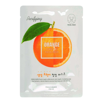 [WELCOS] Маска для лица тканевая очищающая Kwailnara Orange Purifying Facial Mask, 20 мл