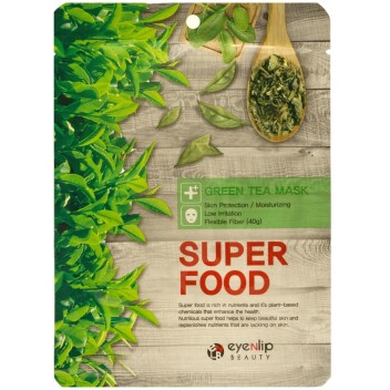 [EYENLIP] Маска для лица тканевая SUPER FOOD GREEN TEA MASK, 23 мл