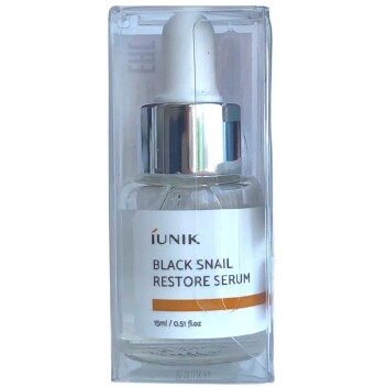 [IUNIK] Сыворотка с муцином чёрной улитки Black snail restore serum, 15 мл