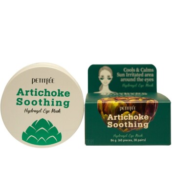 [PETITFEE] Гидрогелевые патчи для глаз с экстрактом артишока Artichoke Soothing Hydrogel Eye Mask, 60 шт