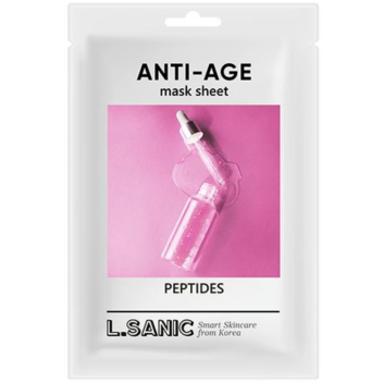 [L.SANIC] Маска тканевая антивозрастная с пептидами Peptides Anti-Age Mask Sheet, 25 мл