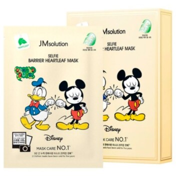 [JMSOLUTION] Тканевая маска с экстрактом хауттюйнии Disney Selfie Barrier Heartleaf Mask, 30 мл