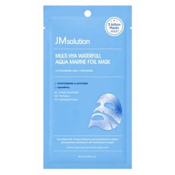 [JMSOLUTION] Тканевая маска MULTI HYA WATERFULL AQUA MARINE FOIL MASK, 28 гр