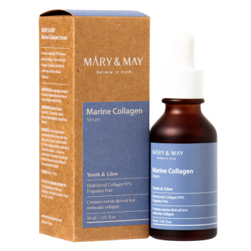[MARY & MAY] Сыворотка антивозрастная с 95% коллагена Marine Collagen Serum, 30 мл