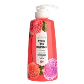 [WELCOS] Кондиционер для поврежденных волос Around Me Rose Hip Hair Conditioner, 500 мл