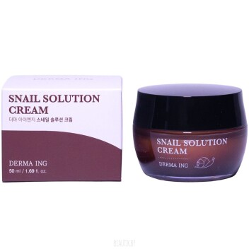 [JUNGNANI] Крем для лица с муцином улитки DERMA ING SNAIL SOLUTION CREAM, 50 мл