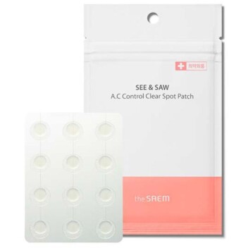 [THE SAEM] Маска-патч See & Saw A.C Control Clear Spot Patch 24 наклейки
