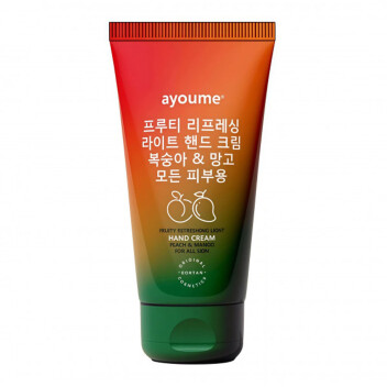 [AYOUME] Крем для рук с персиком и манго Fruity refreshing light hand cream with peach and mango extracts, 60 мл