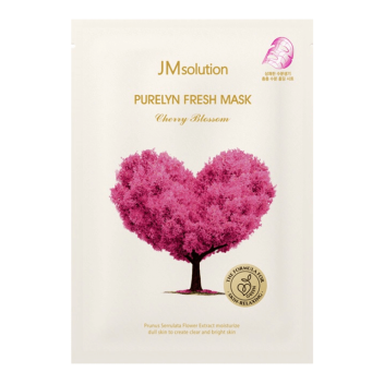 [JMSOLUTION] Тканевая маска для выравнивания тона с сакурой Purelyn Fresh Mask Cherry Blossom, 30 мл