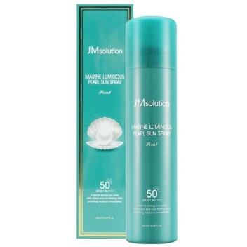 [JMSOLUTION] Солнцезащитный cпрей для лица c жемчугом SPF50+ PA++++  Marine luminous pearl sun spray, 180 мл