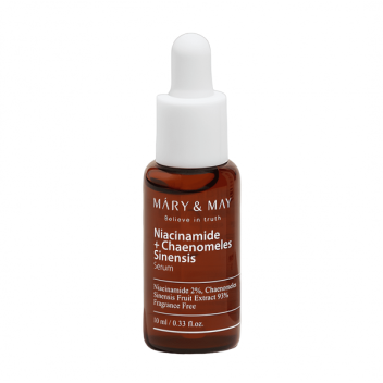 [MARY & MAY] Сыворотка осветляющая с ниацинамидом и экстрактом айвы Niacinamide Chaenomeles Sinensis Serum, 10 мл