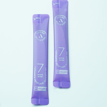 [ALLMASIL] Гель для душа с ароматом мускуса 7 CERAMIDE PERFUME SHOWER GEL White Musk Stick Pouch, 8 мл