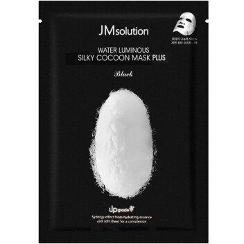 [JMSOLUTION] Восстанавливающая маска для лица с экстрактом шёлка Water Luminous Silky Cocoon Mask Black, 35 мл