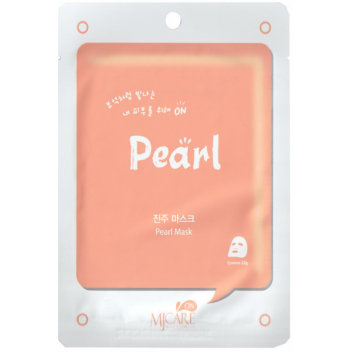 [MJCARE] Маска тканевая для лица с жемчугом Pearl mask pack, 22 гр