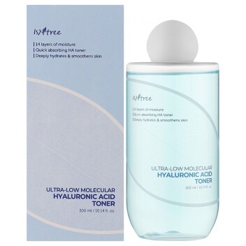 [ISNTREE] Тонер увлажняющий с гиалуроновой кислотой Ultra-Low Molecular Hyaluronic Acid Toner, 300 мл