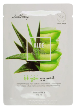 [WELCOS] Маска для лица тканевая успокаивающая Kwailnara Aloe Soothing Facial Mask, 20 мл