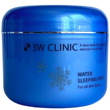[3W CLINIC] Ночная маска для лица УВЛАЖНЕНИЕ WATER SLEEPING PACK, 100 мл