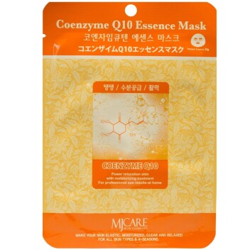 [MJCARE] Маска тканевая для лица Коэнзим Coenzyme Q10 Essence Mask, 23 гр