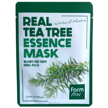 [FARM STAY] Тканевая маска с чайным деревом Real Tea Tree Essence Mask, 23 мл