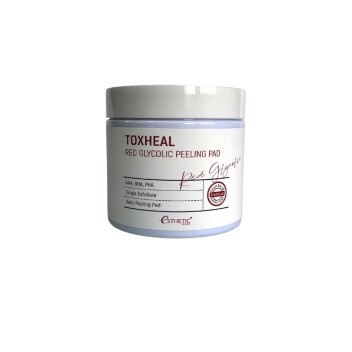 [ESTHETIC HOUSE] Пилинг-подушечки косметические, пропитанные тоником ГЛИКОЛЕВЫЕ Toxheal Red Glyucoli, 100 мл (100 шт)