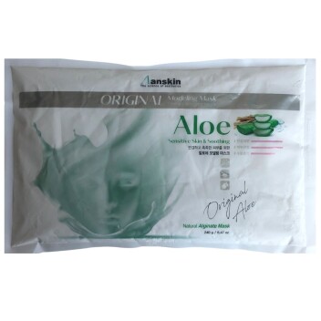 [ANSKIN] Маска альгинатная с экстрактом алоэ успокаивающая (пакет) Aloe Modeling Mask, 240 гр