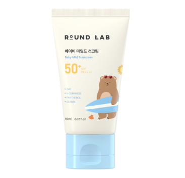[ROUND LAB] Детский солнцезащитный крем Baby Mild Sunscreen SPF50+ PA+++, 60 мл