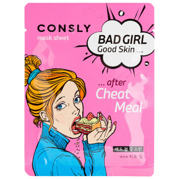 [CONSLY] Маска тканевая BAD GIRL «после тяжелого дня» Good Skin after Stress Day Mask Sheet, 23 мл