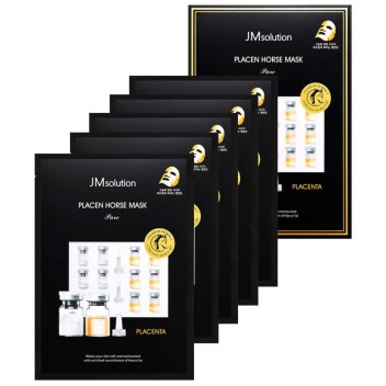 [JMSOLUTION] Антивозрастная плацентарная тканевая маска PLACEN HORSE MASK PURE, 35 мл