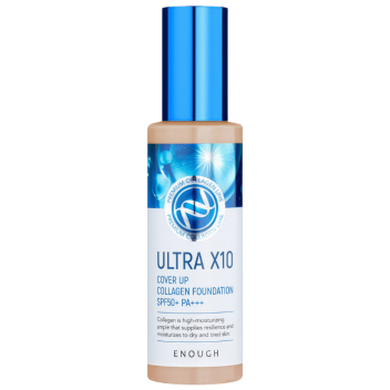 [ENOUGH] Основа тональная с коллагеном 13 тон Ultra X10 cover up Collagen foundation,  100 мл