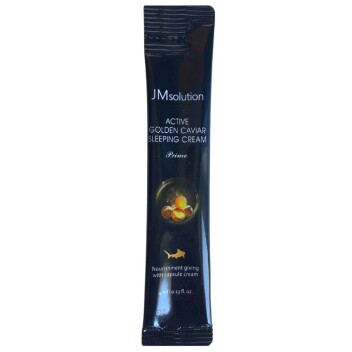 [JMSOLUTION] Ночной крем с экстрактом икры Active Gold Caviar sleeping cream, 4 мл