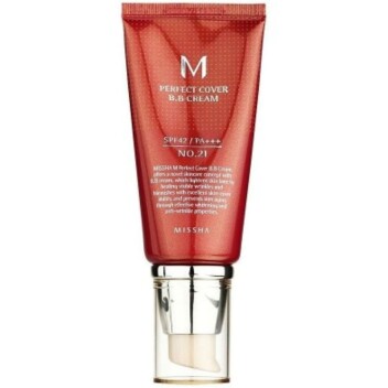 [MISSHA] ББ Крем 21 тон светлый беж — Light Beige Perfect Cover BB Cream, 50 мл